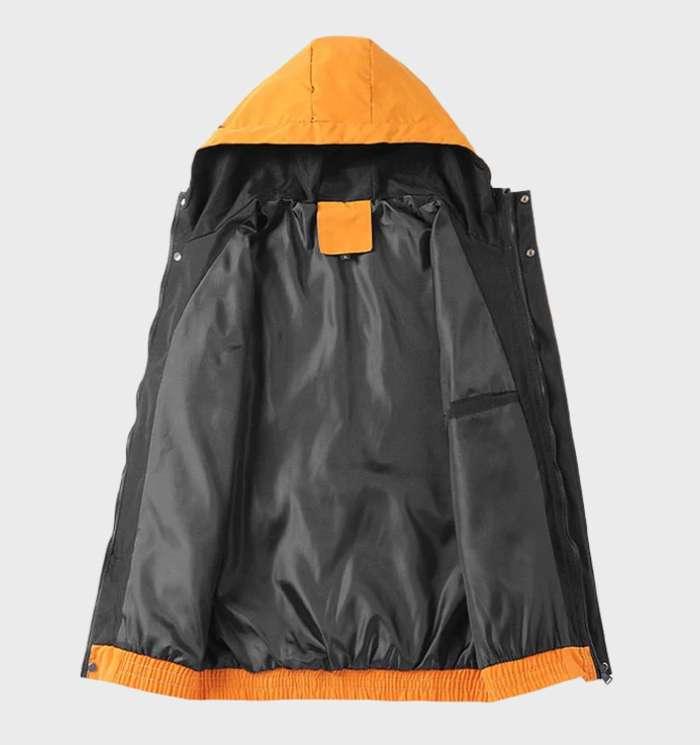 Heidi-Mode | Warme, Lichte en Waterdichte Herenjas met Capuchon en Zakken