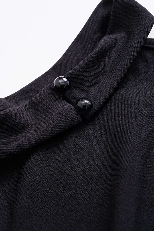 Rugloze Halter Nek Rimpel Mouwloze Midi Jurk