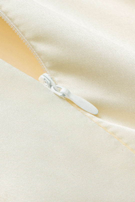 Tie Back Zipper Backless Slip Mini Jurk
