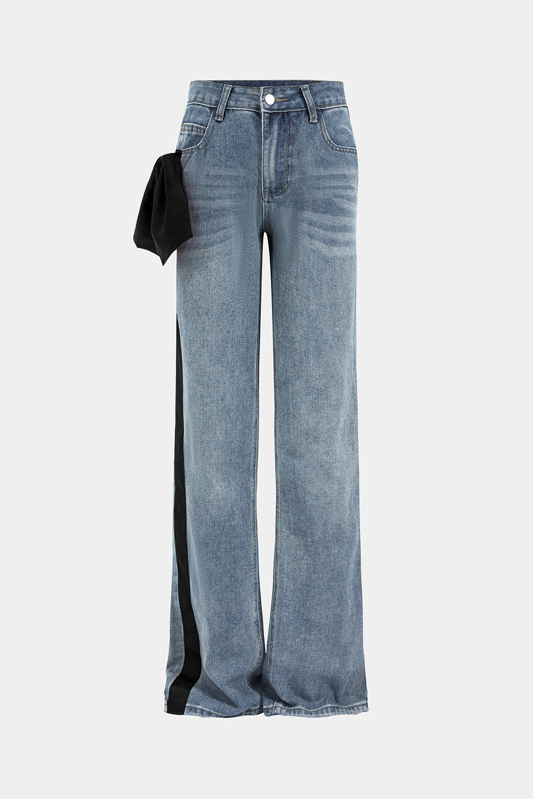 Jeans met Strikdetail