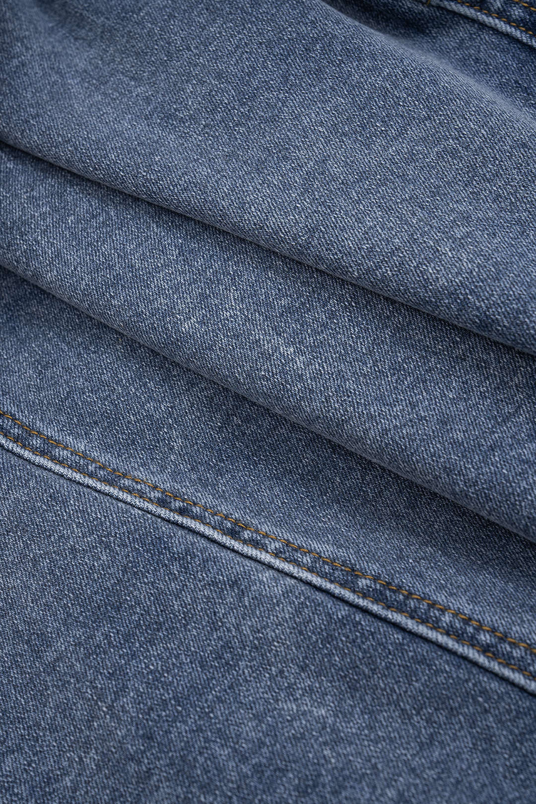 Denim Asymmetrische Knoprok