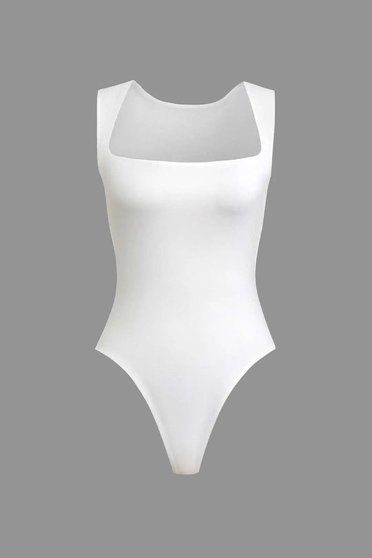 Carolyn - Elegante Vierkante Hals Dames Bodysuit