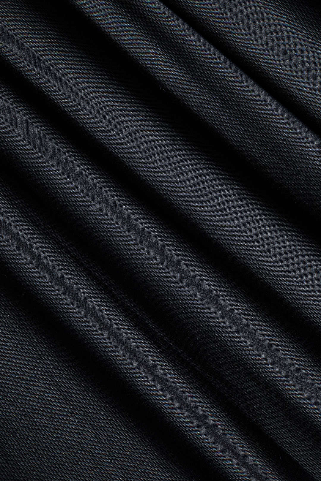 V-hals Rimpel Split Midi Jurk