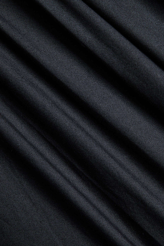 V-hals Rimpel Split Midi Jurk