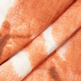 Abstracte Print Knoop V-Hals Mini Jurk