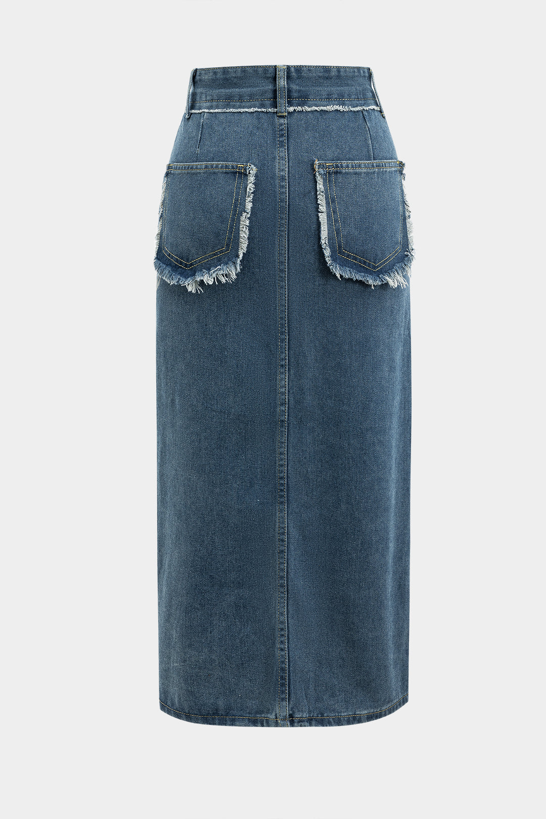 Denim Asymmetrische Pocket Rok