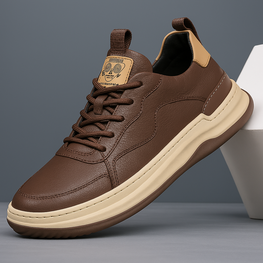 Heren Casual Veterschoenen met Gevoerde Zool en Modern Ontwerp