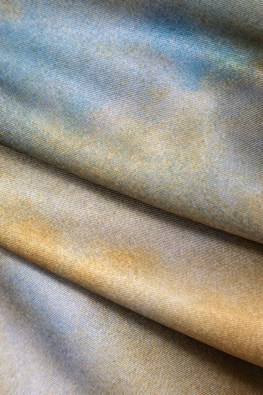 Tie Dye V-hals Satijnen Maxi Jurk