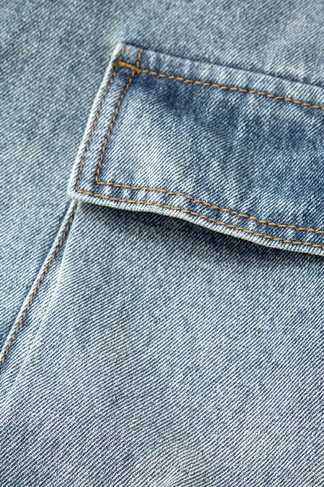 Multi Pocket Rolrand Wijde Pijpen Cargo Jeans