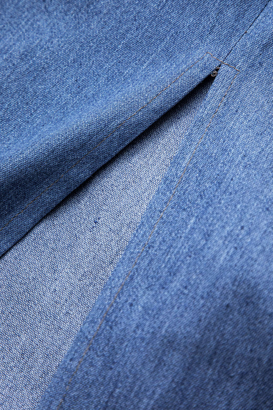 Denim Contrast Mesh Patchwork Rok