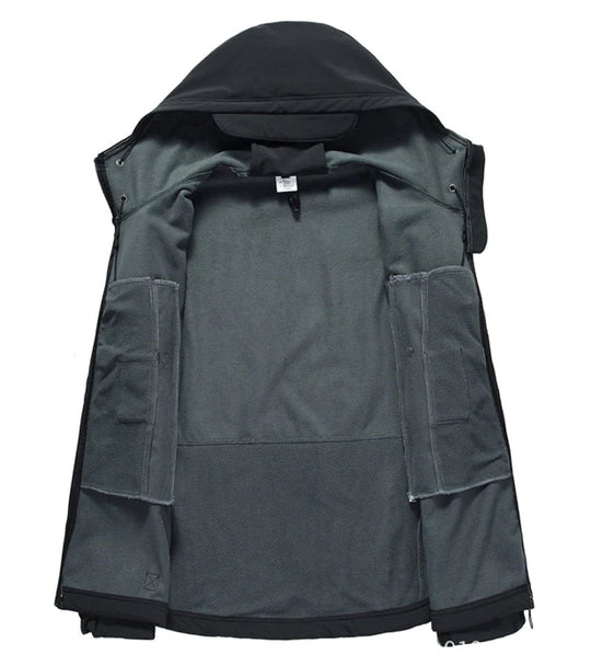 Heren Gewatteerde Outdoor Jas | Hoge Kraag & Frontsluiting | Geschikt voor Herfst en Winter