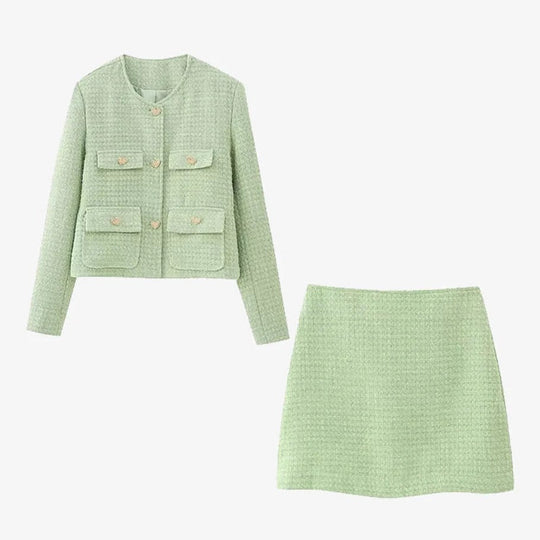 Genovia - Vintage Tweedelige Dames Set