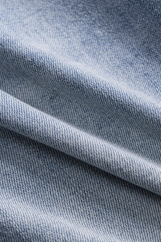 Gescheurde Cut Out Knop Pocket Wijde Pijpen Jeans
