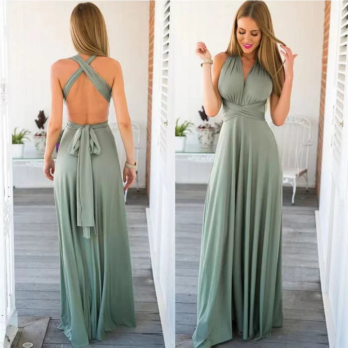 Elegante Wikkeljurk Dames – Midi Jurk met V-Hals, Ceintuur en Zwierige Rok