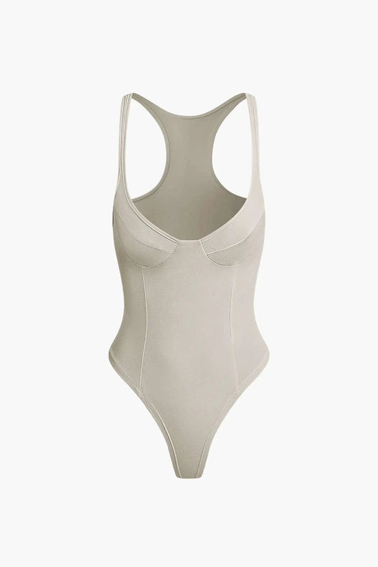 Celia - Dames Bodysuit met Diepe V-Hals