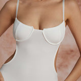 Uitsnede Rugloze Bustier Slip Maxi Jurk