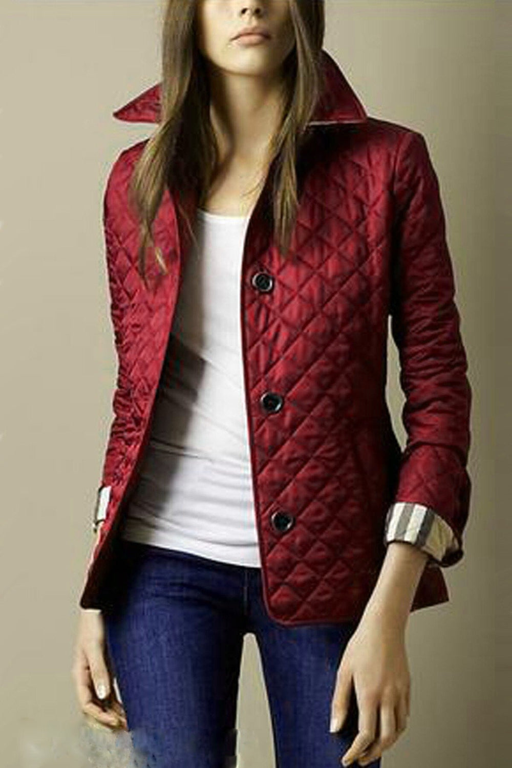 Kylee | Dames Casual Puffer Jacket | Knopen Dons