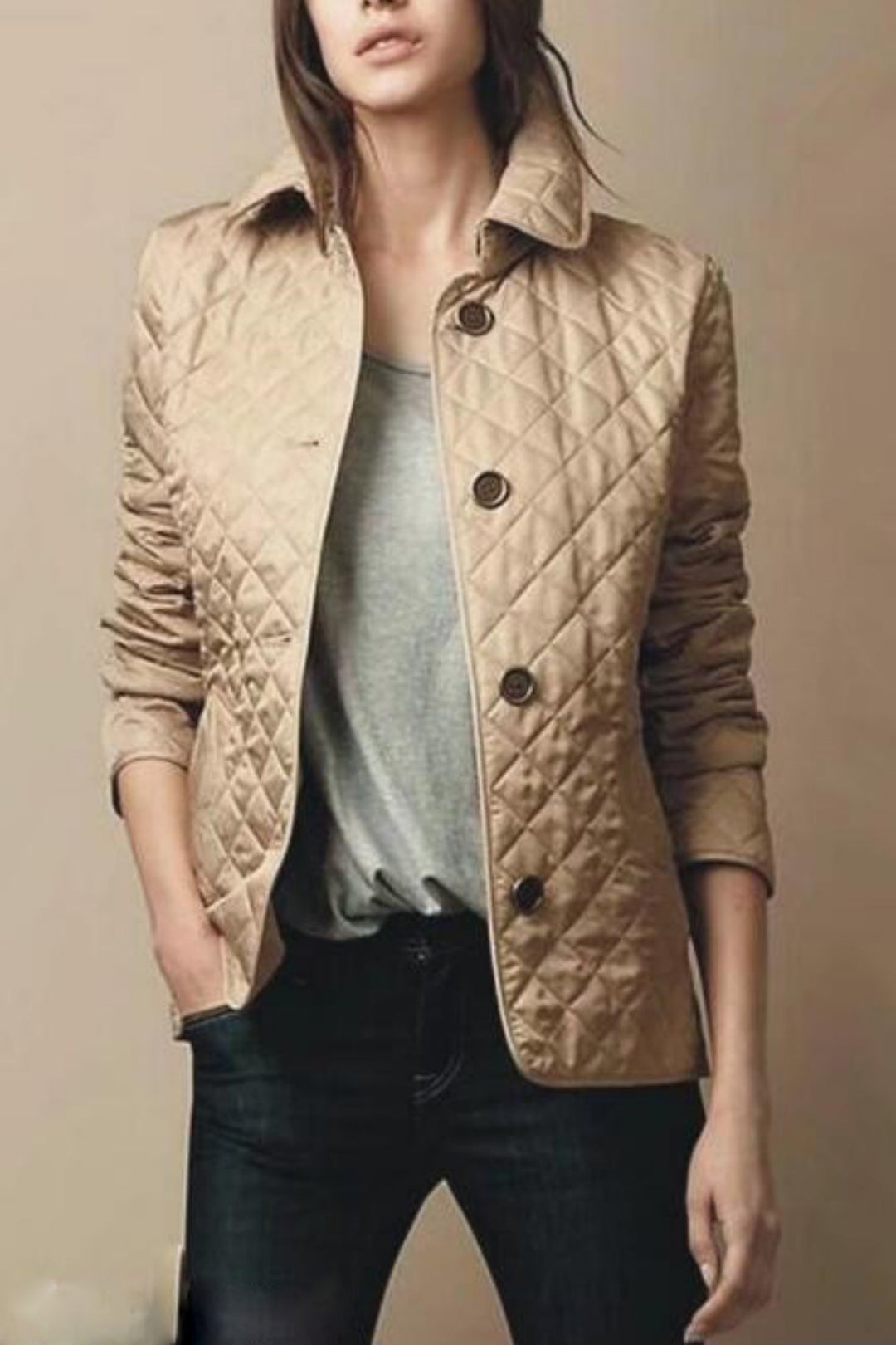 Kylee | Dames Casual Puffer Jacket | Knopen Dons