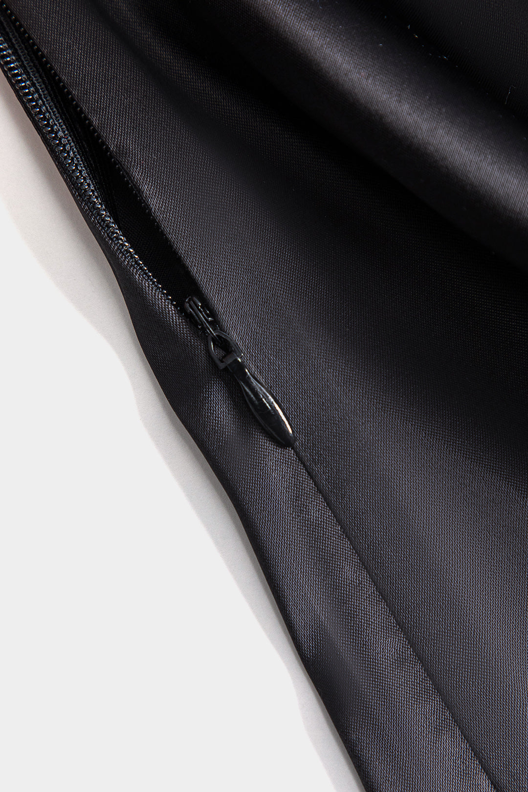Satijnen Patchwork Asymmetrische Mouwloze Mini Jurk