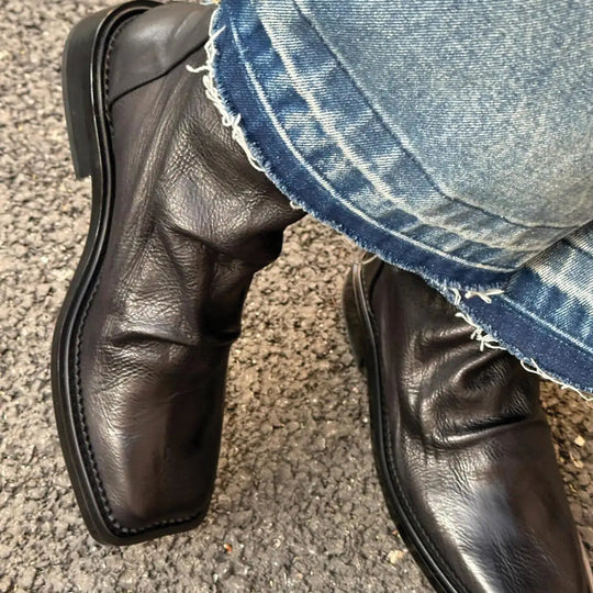 Heren | Enkellaars | Vierkante Neus | Strak Silhouet | Tijdloos Ontwerp