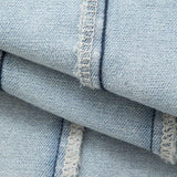 Denim Met Franje Rechtaf Jeans