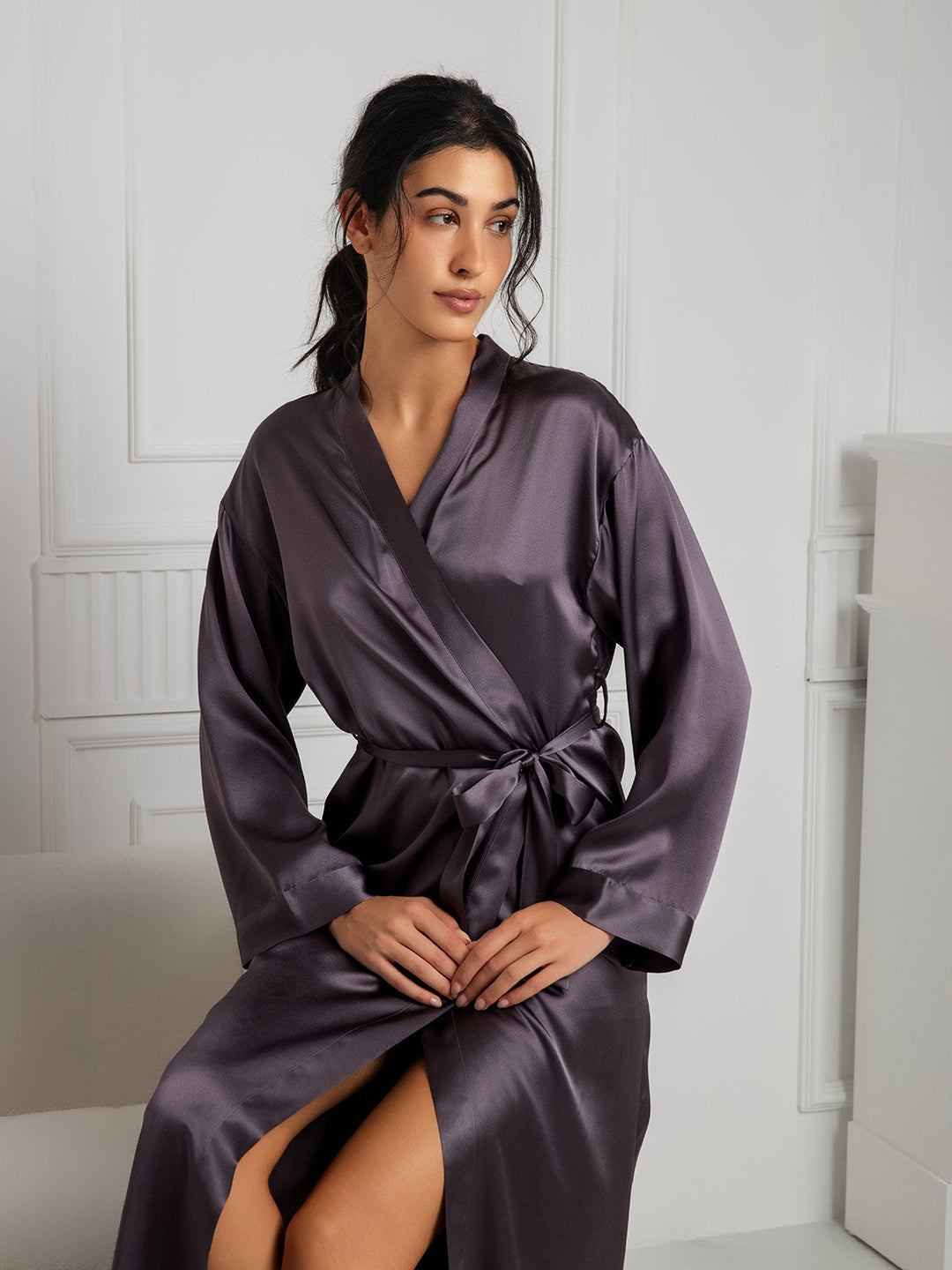 Ariella - Chique Draperende Silhouet Dames Badjas