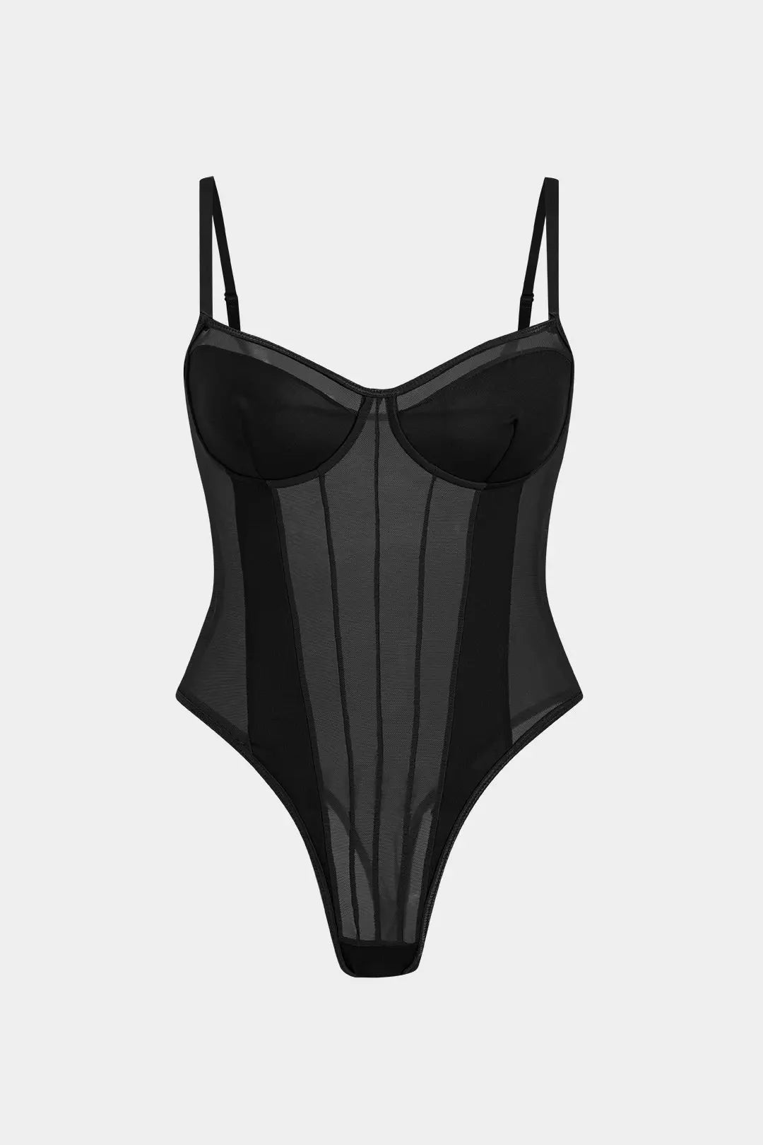 Thora - Plus Size Vrouwen Bodysuit met Sexy Kanten Details