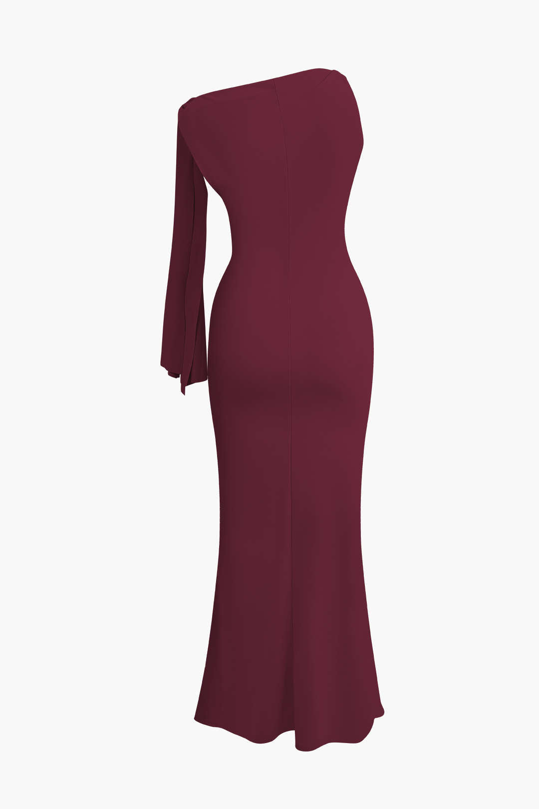 Asymmetrische Twist Knoop Zeemeermin Maxi Jurk