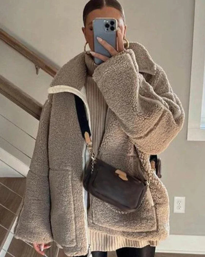 Teddy Fleece Jas Luna | Warmte en Stijl