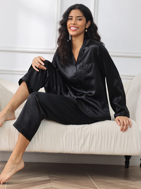 Alarice - Elegante Knop-Up Dames Pyjama Set