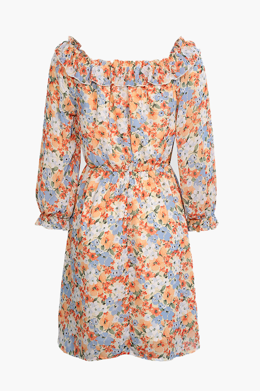 Bloemige Off The Shoulder Mini Jurk