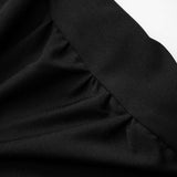 Geknoopte Stropdas Rimpel Vierkante Hals Mouwloze Mini Jurk