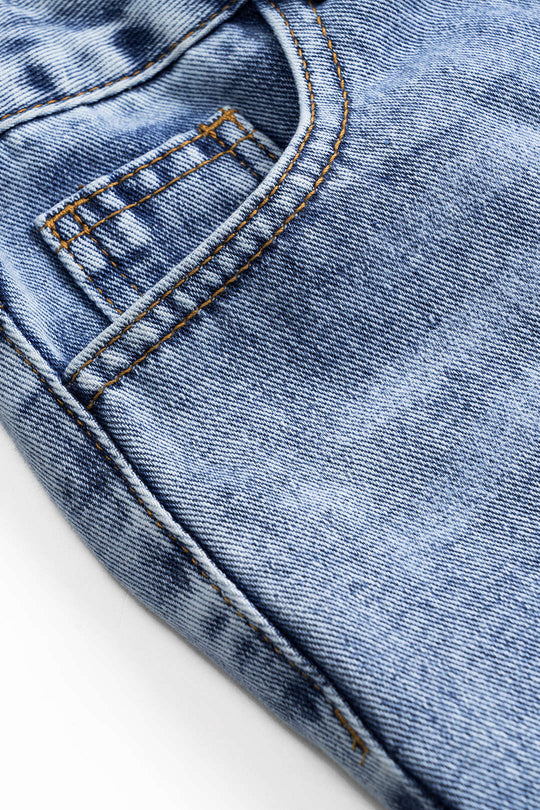 Denim Knopzak Shorts