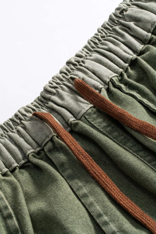 Denim Vervaagde Brede Pijpen Barrel Jeans