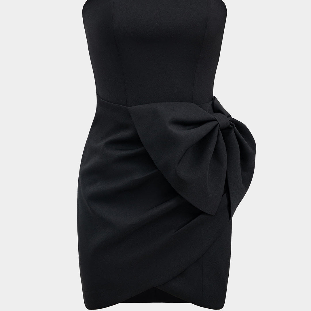 Boog Strapless Mouwloos Mini Jurk
