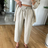 Luna - Comfortabele Blouse en Broek Set voor Stijlvolle Ontspanning