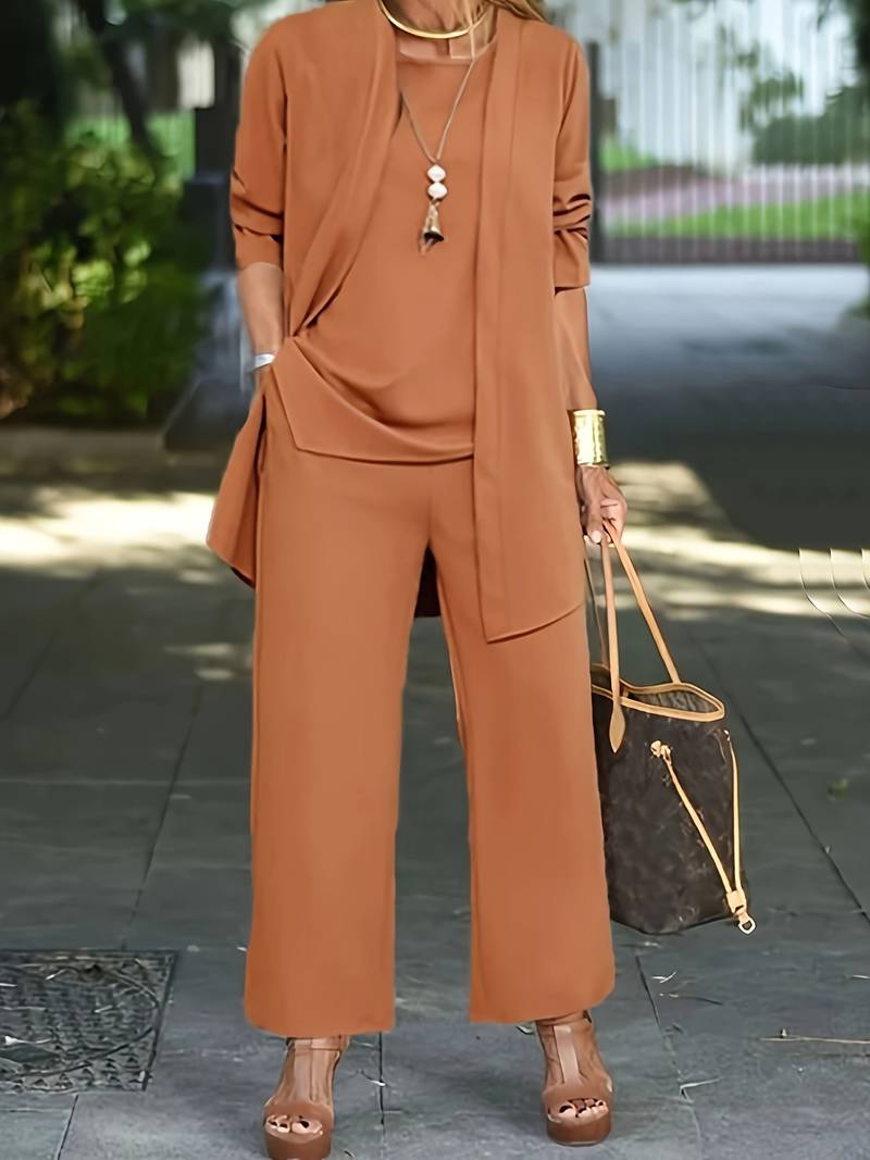 Agatha – Moeiteloos Chic Dames Drie-delige Set