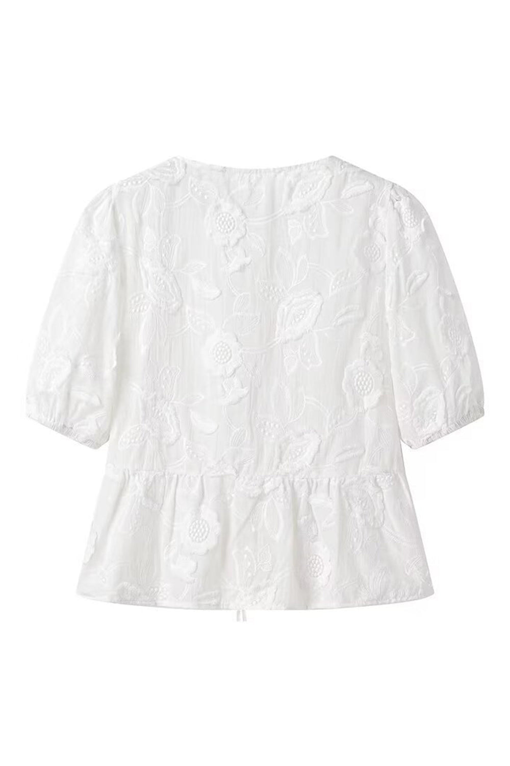 Uma - Chic Effen Vetersluiting Dames Korte Mouwen Shirt