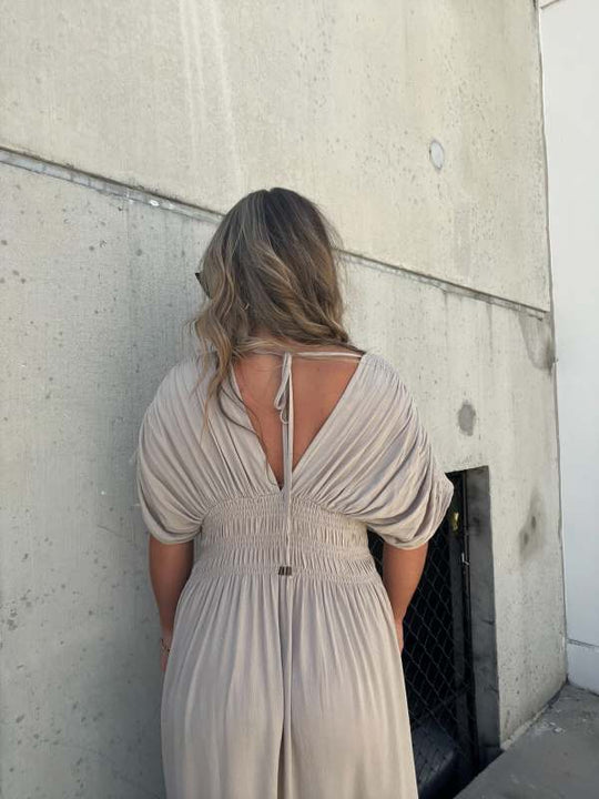 3 Maxi Jurk met Split V-hals