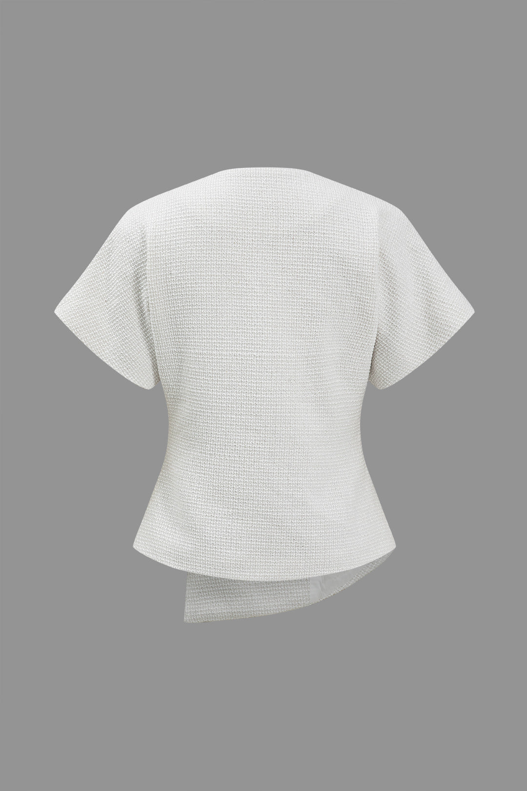 Tressa - Elegante Knopdesign Dames Korte Mouwen Shirt