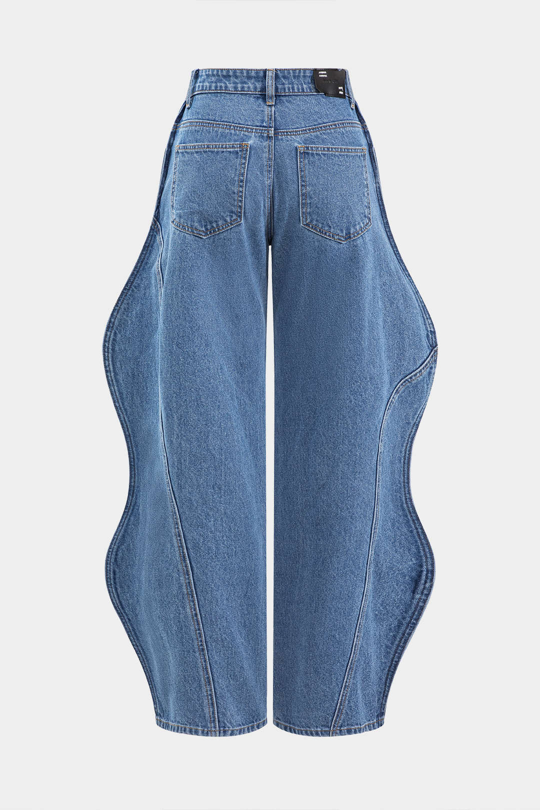Golf Been Hoge Taille Barrel Jeans