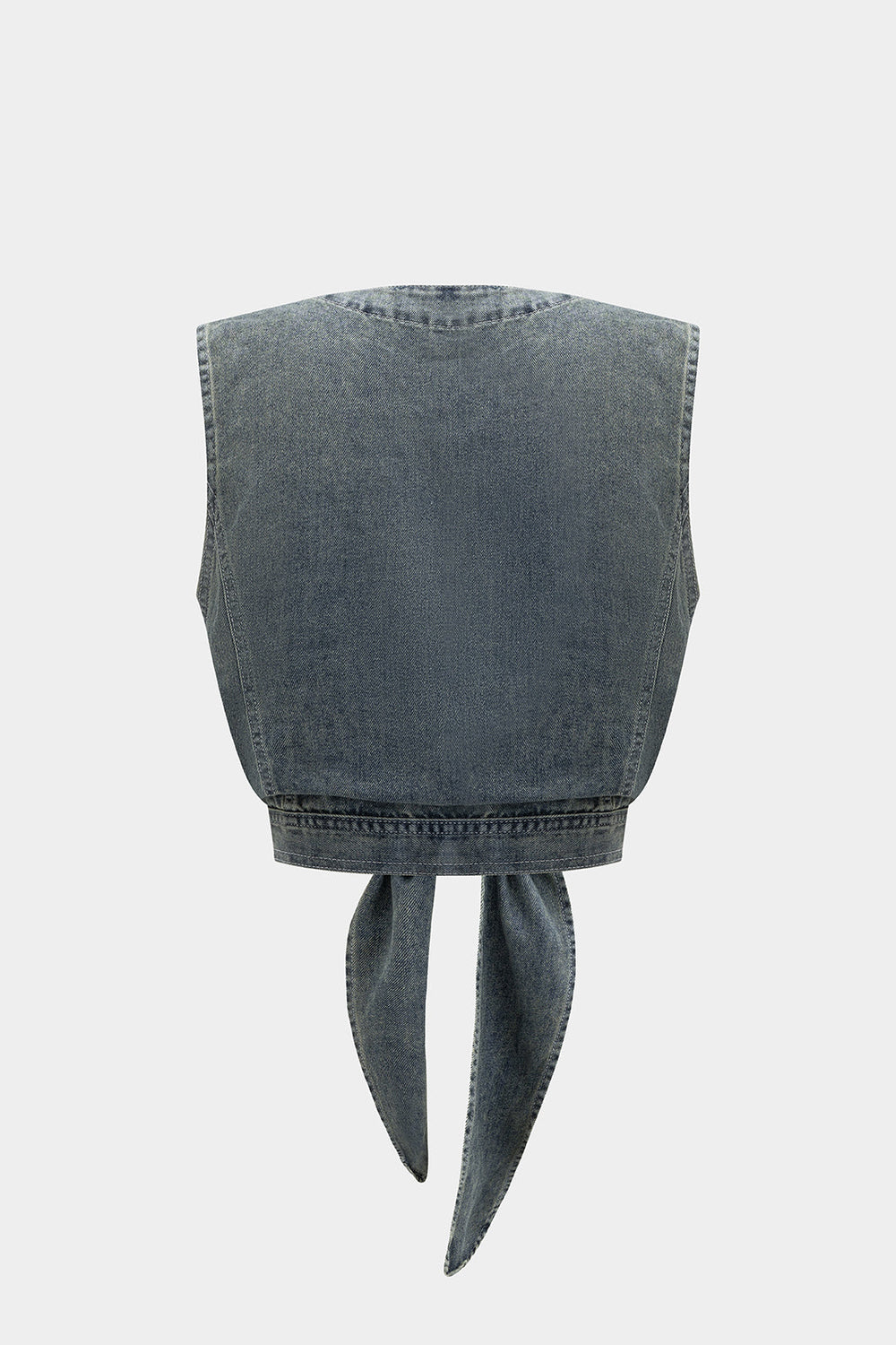Denim Strik Voor Vest