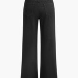 Solide Uitgesneden Gescheurde Jeans