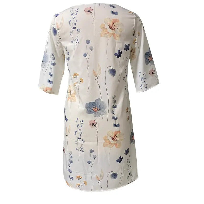 Audrey - Elegante Bloemenluchtige Zomerjurk voor Vrouwen