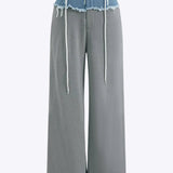 Aeliana - Uniek Patchwork Ontwerp Dames Denim Broek