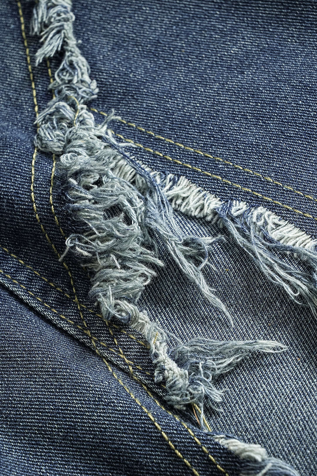 Denim Asymmetrische Pocket Rok