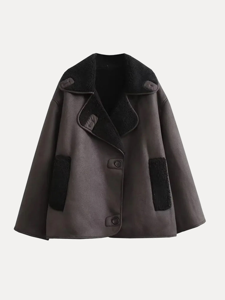 Oversized Damesjack met Kunstbont | Warm, Modieus en Comfortabel voor de Winter