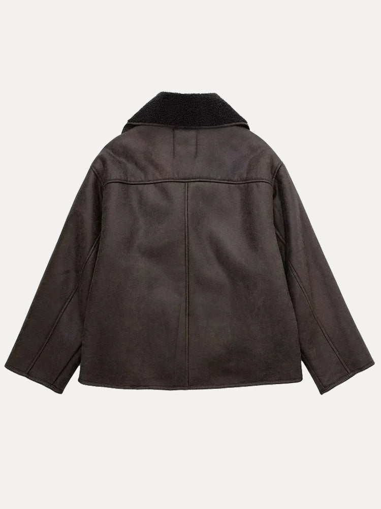 Oversized Damesjack met Kunstbont | Warm, Modieus en Comfortabel voor de Winter