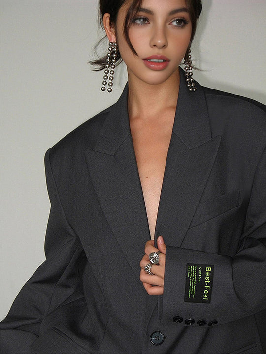 Lorène - Oversized Klassieke Blazer