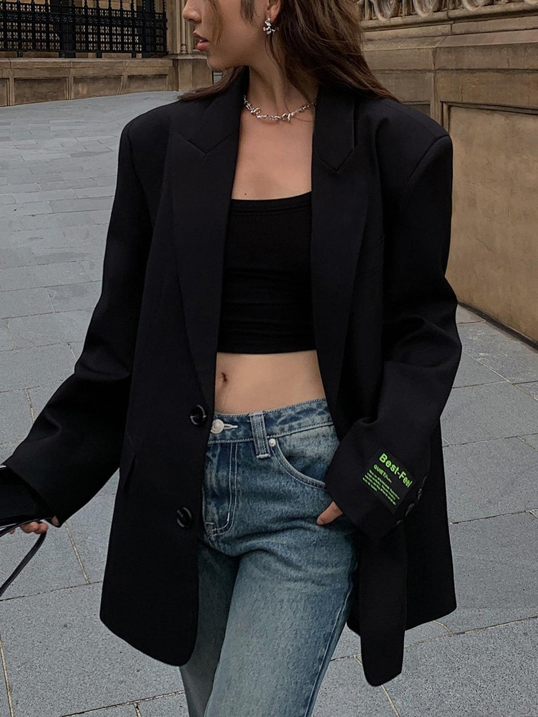 Lorène - Oversized Klassieke Blazer